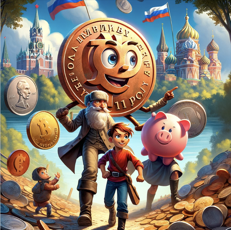 Как отважный рубль хитрого доллара победил