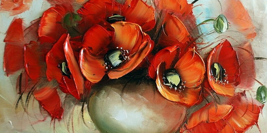 Цветы с 3-d эффектом, которые так и хочется потрогать: необычная живопись Евы Бартосик
