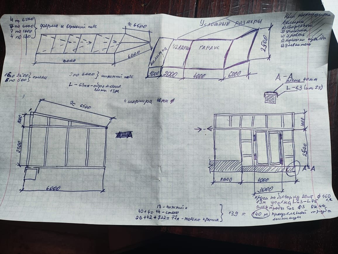 Супер схема гаража)
