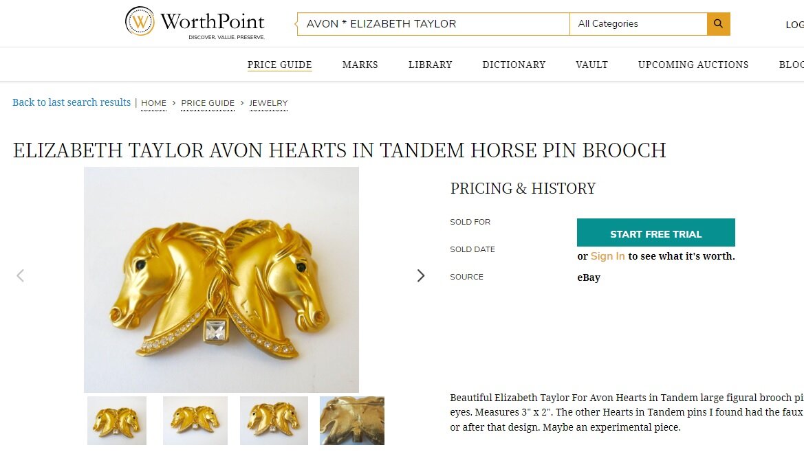 Брошь, выставленная на продажу