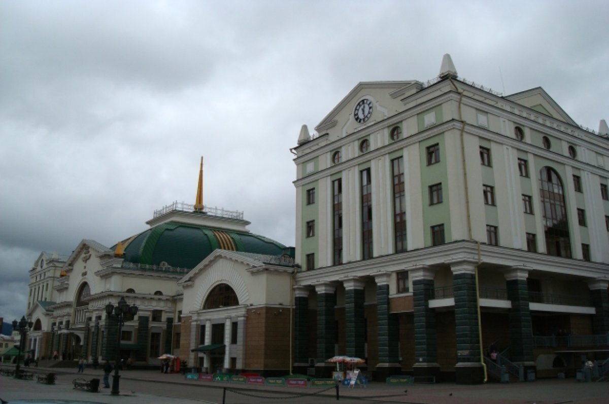    ЖД вокзал Красноярска.