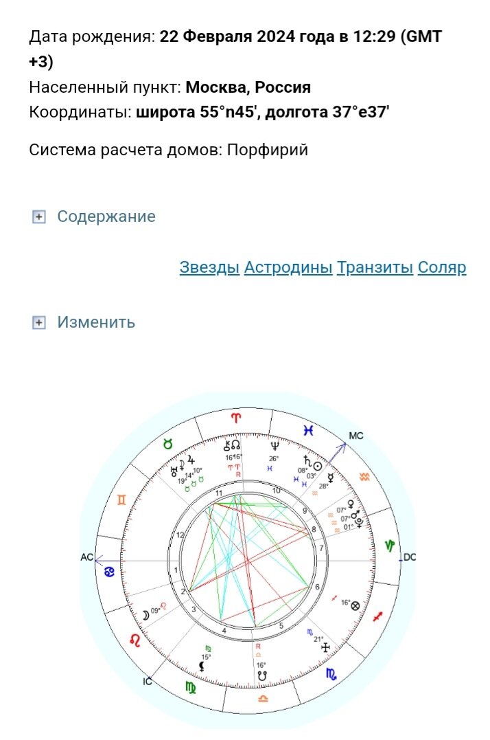 Рассчитать свой асцендент по дате