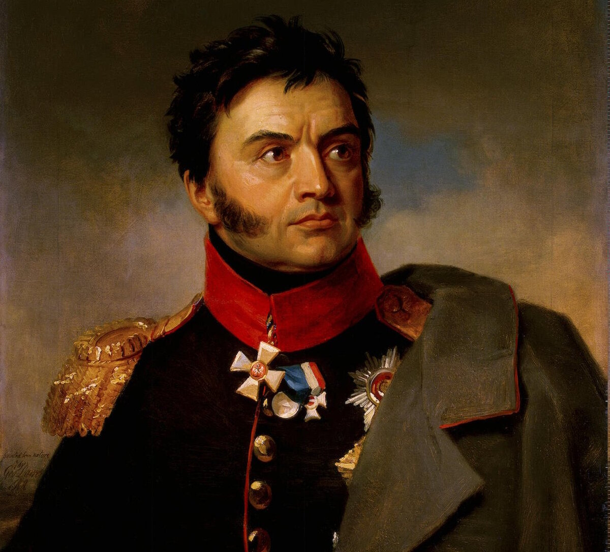 Джордж Доу «Портрет Николая Николаевича Раевского» (фрагмент) / Военная галерея Зимнего Дворца, Государственный Эрмитаж, Санкт-Петербург