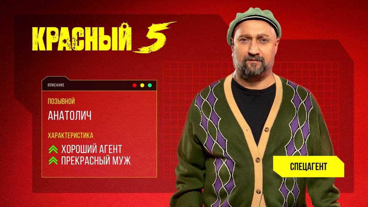 Гоша Куценко | Постер с главными героями сериала «Красный 5», 2024, Россия | Telegram-канал «PREMIER онлайн-кинотеатр»