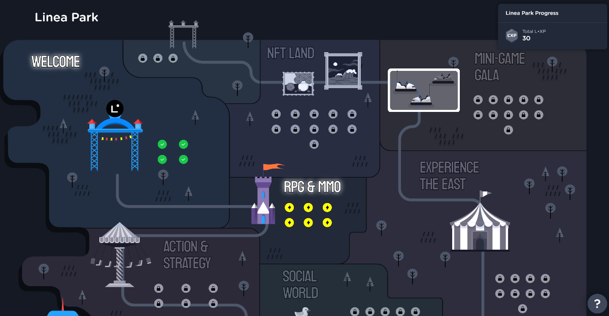 Так выглядит карта Linea-park