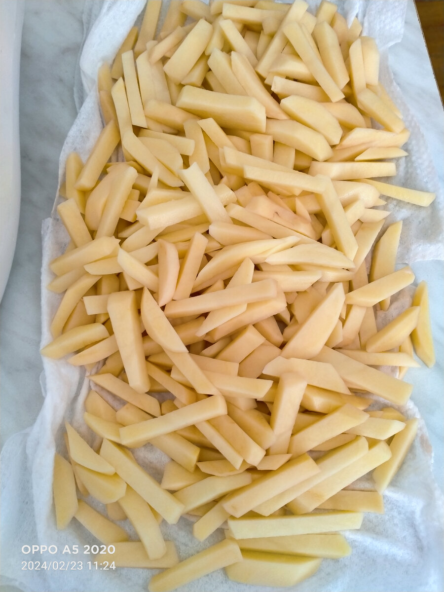 Картошка сушится