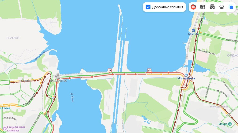    Фото: Яндекс. Пробки