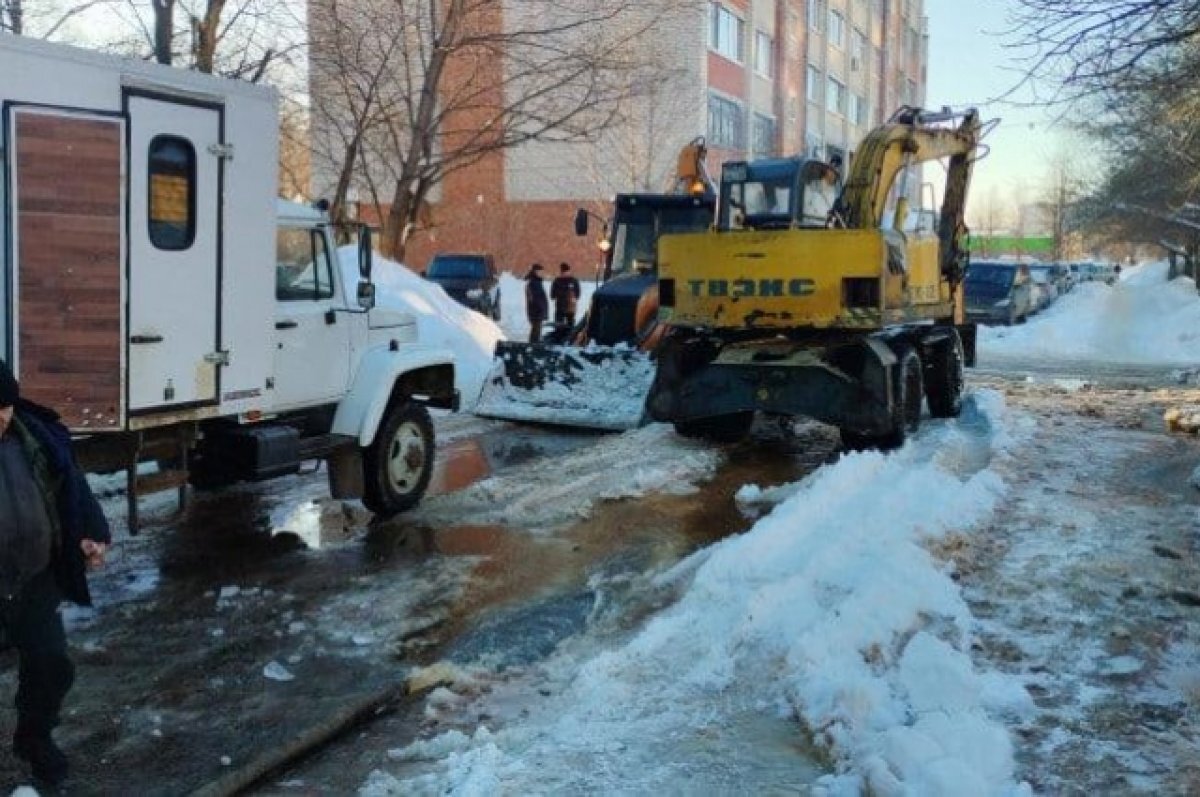    В Засвияжье из-за утечки из пожарного гидранта затопило две улицы