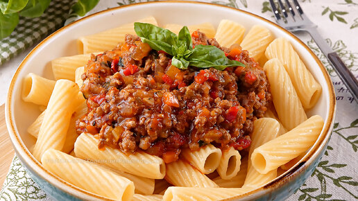 🍝 Паста (макароны) с мясным соусом Болоньезе! Просто и очень вкусно! Итальянский шедевр на вашей кухне!🍝