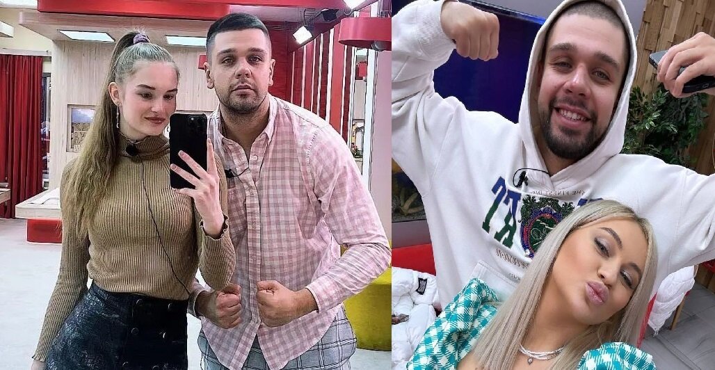 Дима Мещеряков и Таня Овсянникова/ Дима и Элина Рахимова (фото из Telegram)