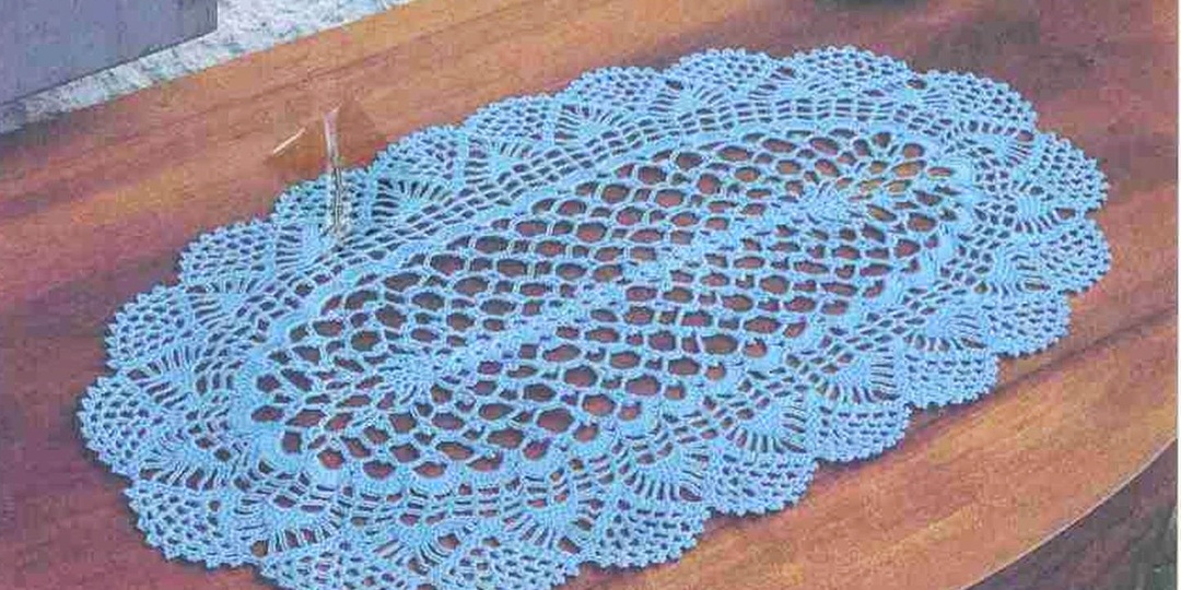 Овальные салфетки и дорожки от самых простых к более сложным. Для тех кто любит вязать крючком и на спицах