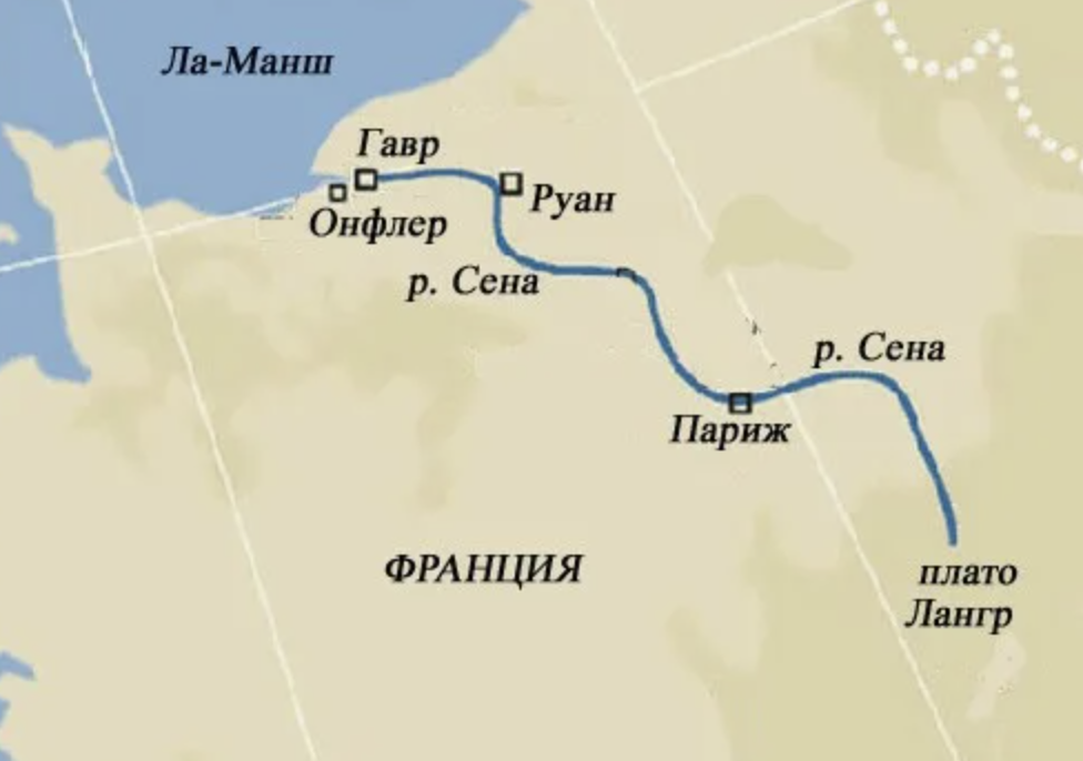 Река сена на карте River Cruise down the Seine River as you explore Paris and the Normandy Landing