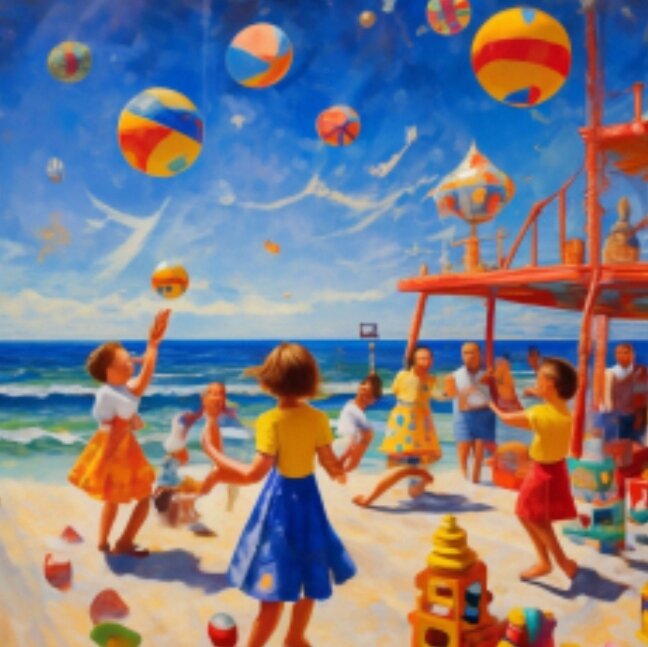 Так представляет детский лагерь бот. Шедеврум, иллюстрация.