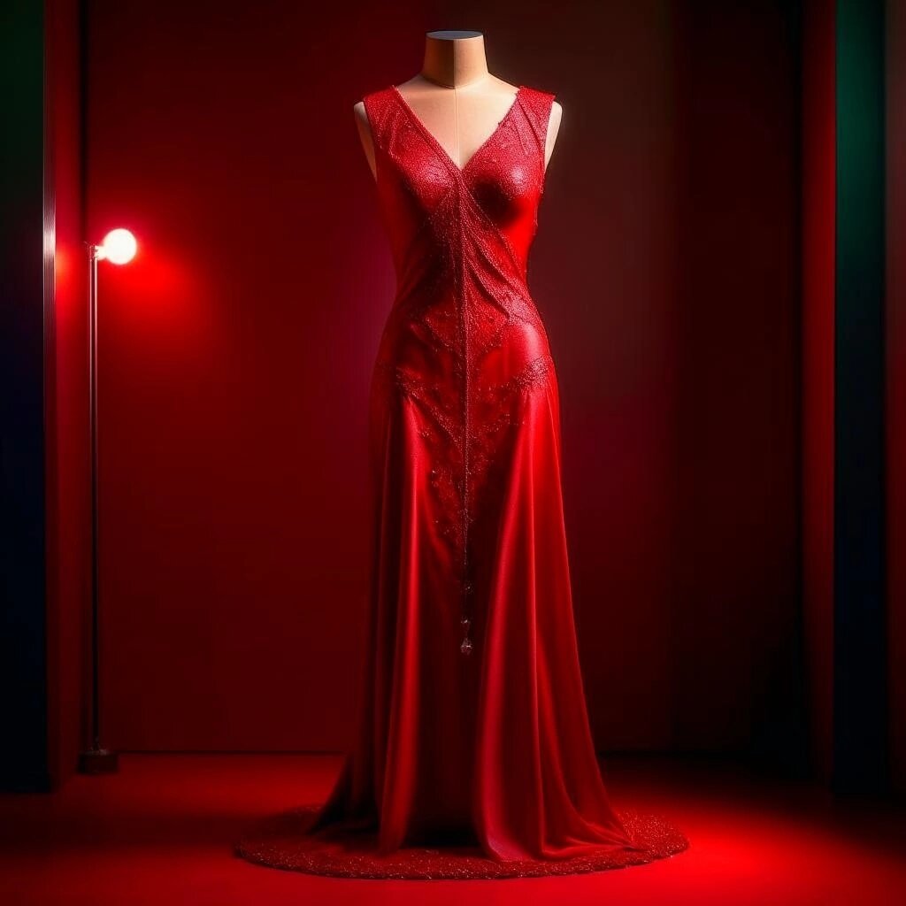 Платье в драматическом стиле