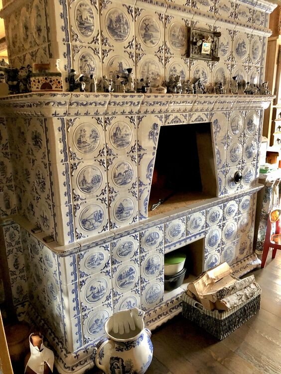 изображение современных изразцов в голландском стиле 