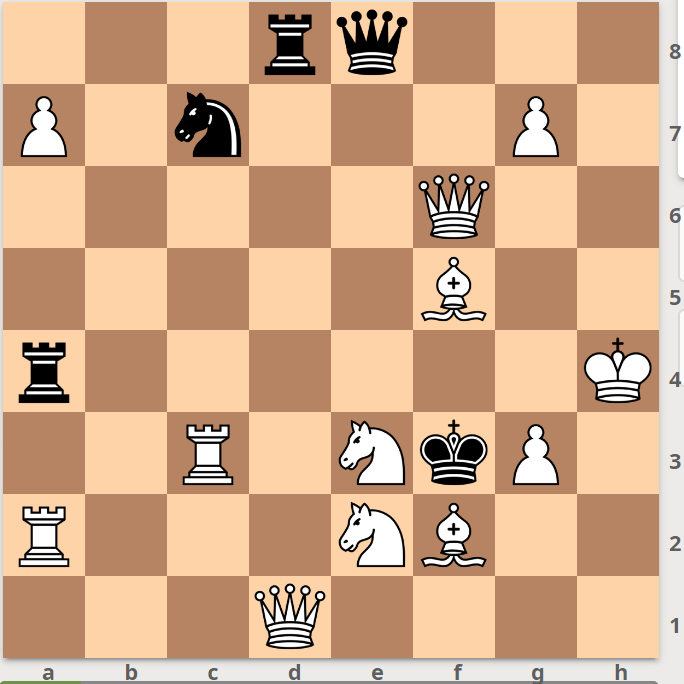 1. м1, ход белых