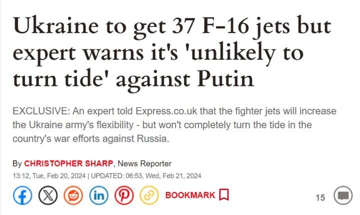 Скриншот статьи с сайта express.co.uk.