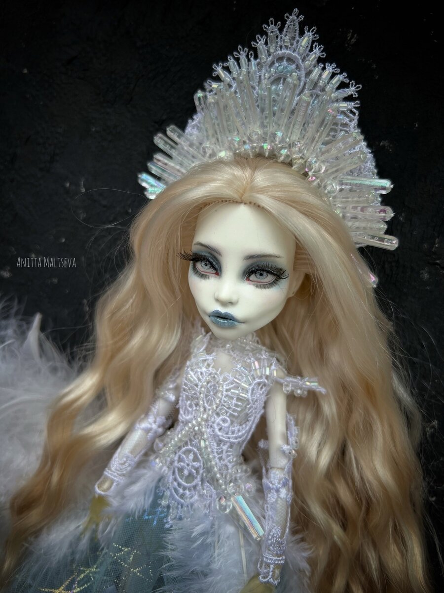 Ледяная красота: итог создания образа Снежной Королевы | DOLLCRAFT ...