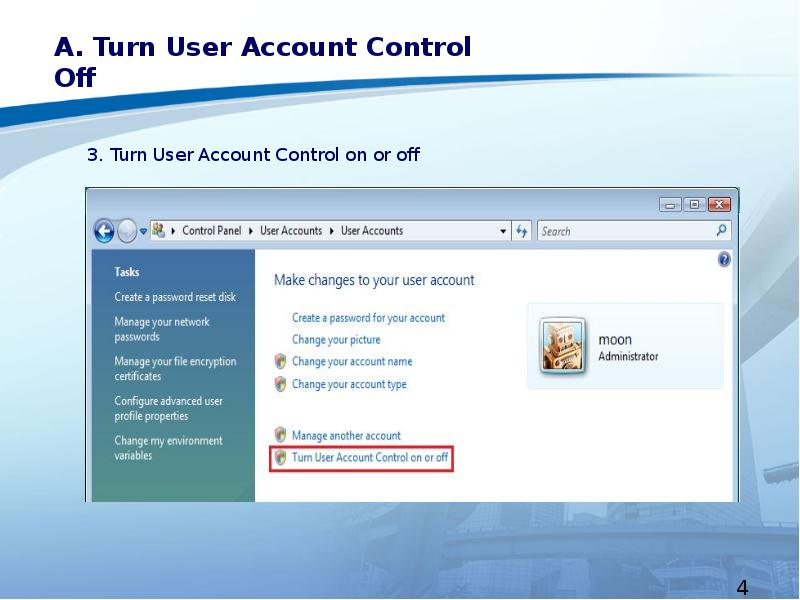 User account Control (UAC). Windows Vista UAC. UAC on Windows XP. User account Control Windows Vista.