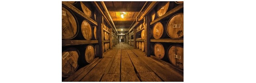 Склад для созревания виски в Кентуки