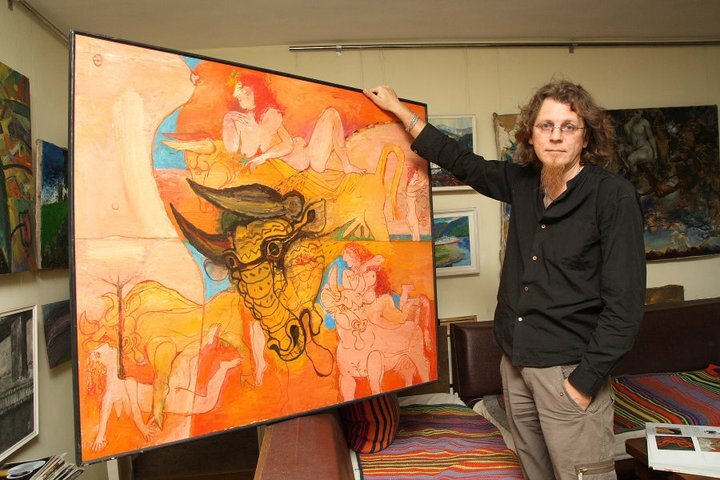 Вадим Климов в домашнем интерьере. 2010 г. 