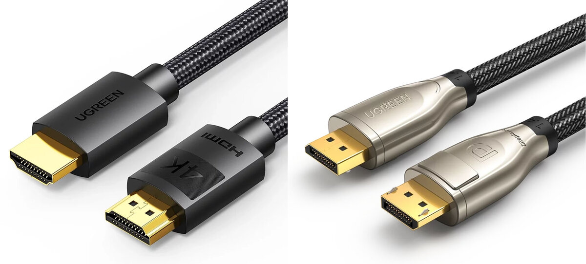 Слева HDMI, справа DP. Изображение: Ugreen