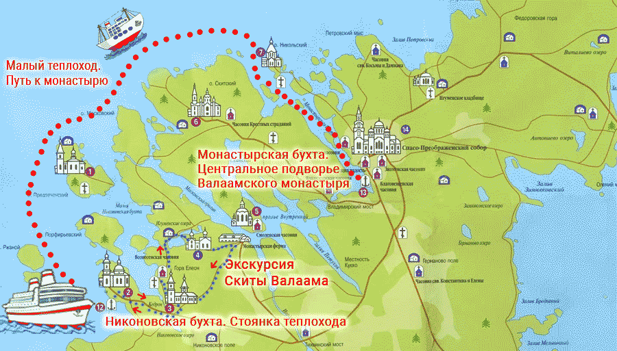 Соловецкие острова валаам. Валаам на карте Карелии. Валаамский Спасо-Преображенский монастырь на карте. Валаам схема острова. Маршрут Кижи Валаам Соловки.