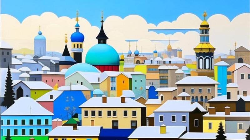     Барнаул, нейросеть. Kandinsky 2.2