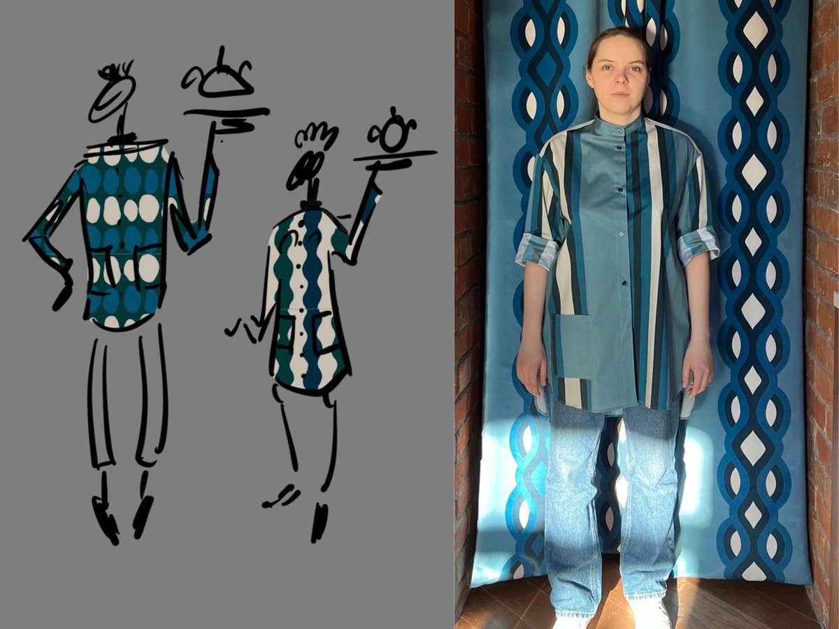 Рубашки для официантов в «Доме русского чаепития» 