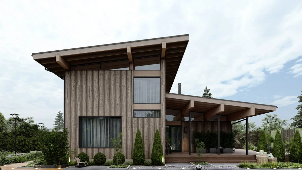 Проект двухэтажного дома «RH 176» от компании Rhombus house.