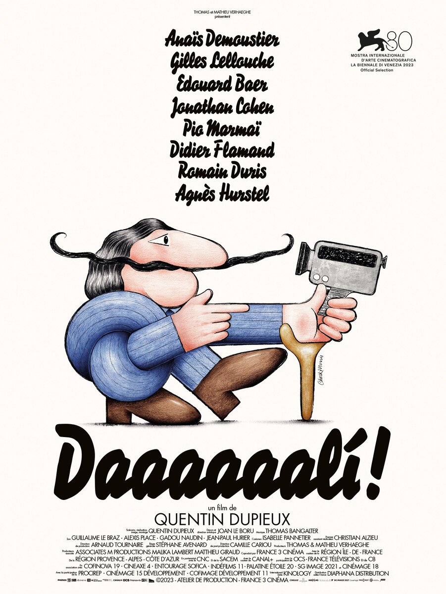    Рисованный постер французской комедии «Даааааали!» Дмитрий Евстратов