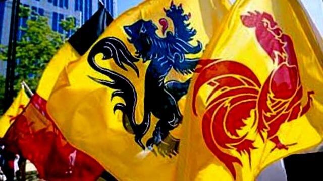 Из открытых источников. Флаг бельгийской Фландрии и Валлонии.