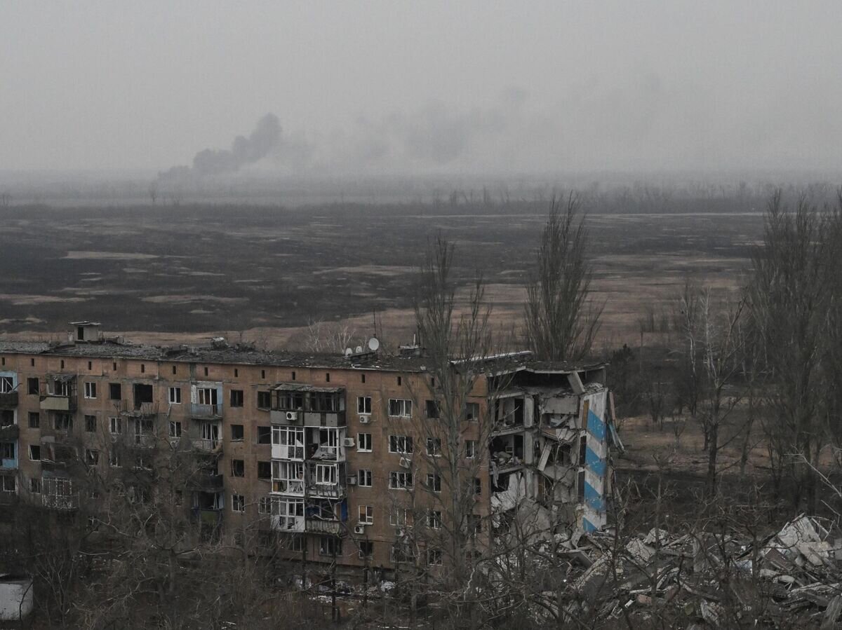    Поврежденные в ходе боев здания квартала Юбилейный в Авдеевке© РИА Новости / Станислав Красильников