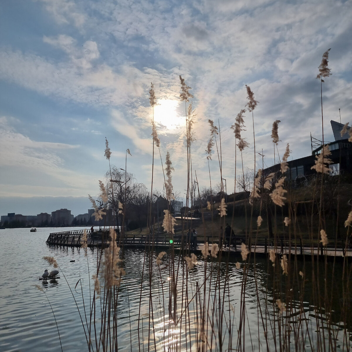 Озеро в парке Гёксю