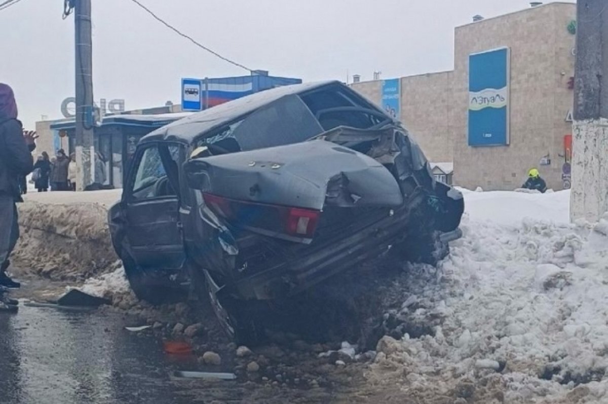 Момент дтп попал на видео