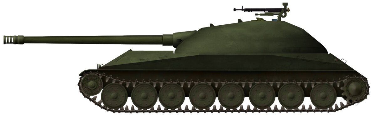 Реконструкция внешнего вида "Объекта 705", автор - Pavel ‘Carpaticus’ Alexe (источник: https://tanks-encyclopedia.com/object-705/)