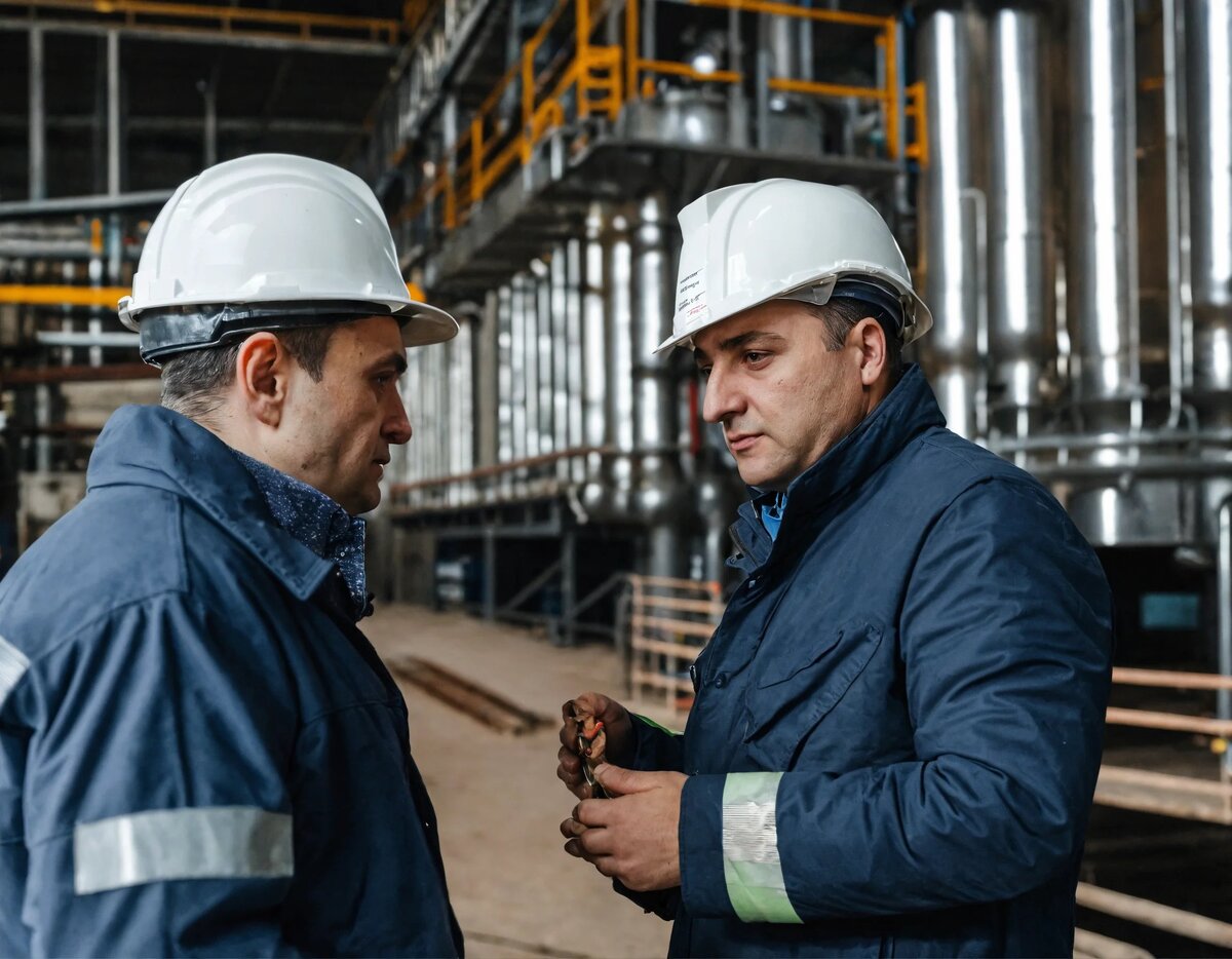 Глава завода "Химпром" Андрей Амирханян рассказывает о снижении факторов риска и соблюдении безопасности на химических производствах