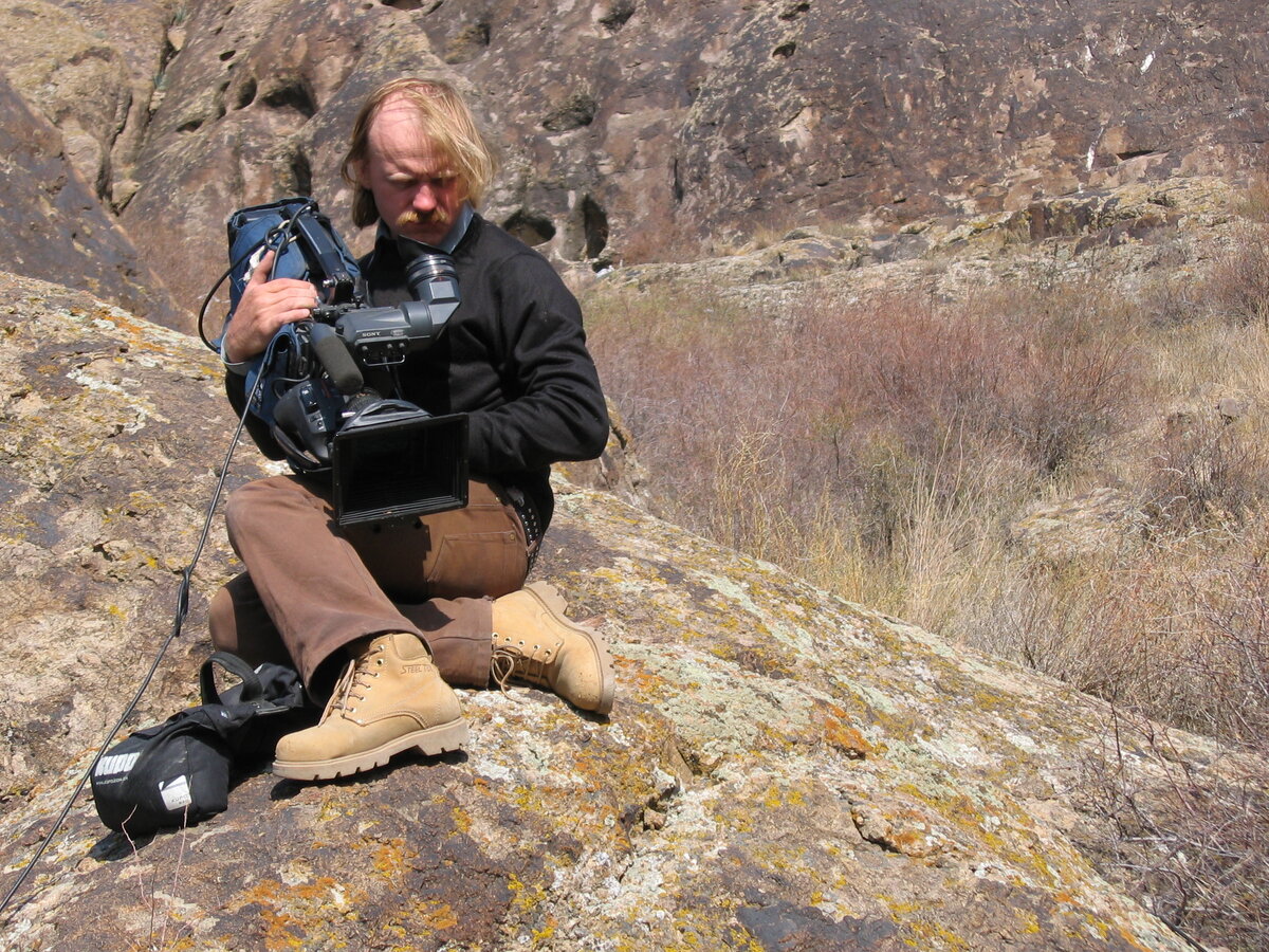 Я веду съёмку цифровым "Бетакамом".