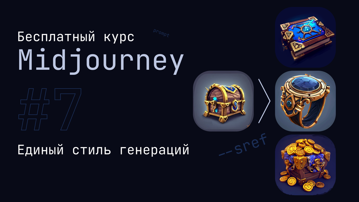 Midjourney - бесплатный курс. Урок 7. Единая стилистика. Полный разбор функции --sref