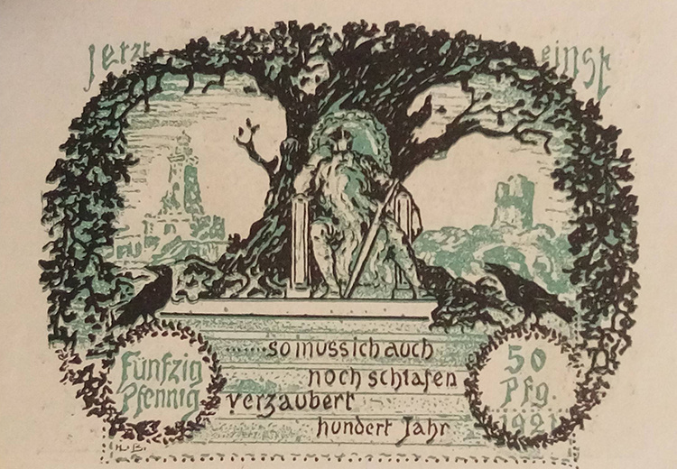 Франкенхаузен. 50 пфеннигов 1921 (реверс)