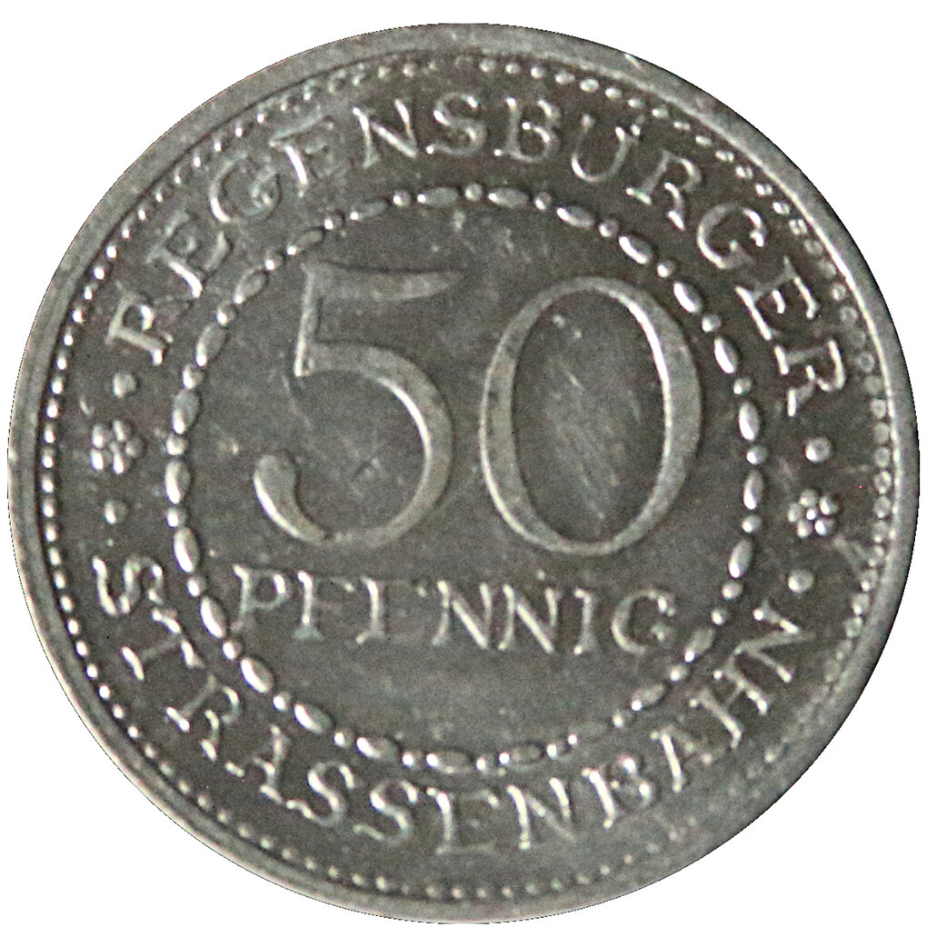 нотгельд Regensburg 50 Pfennig 1918