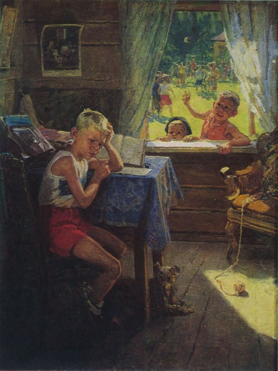 «Переэкзаменовка» (1954) — Федор Решетников