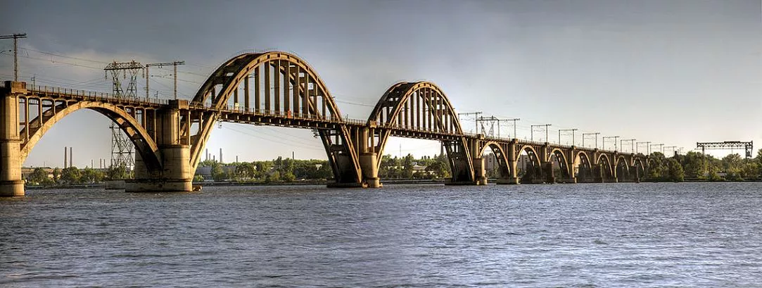 Мост через днепр фото