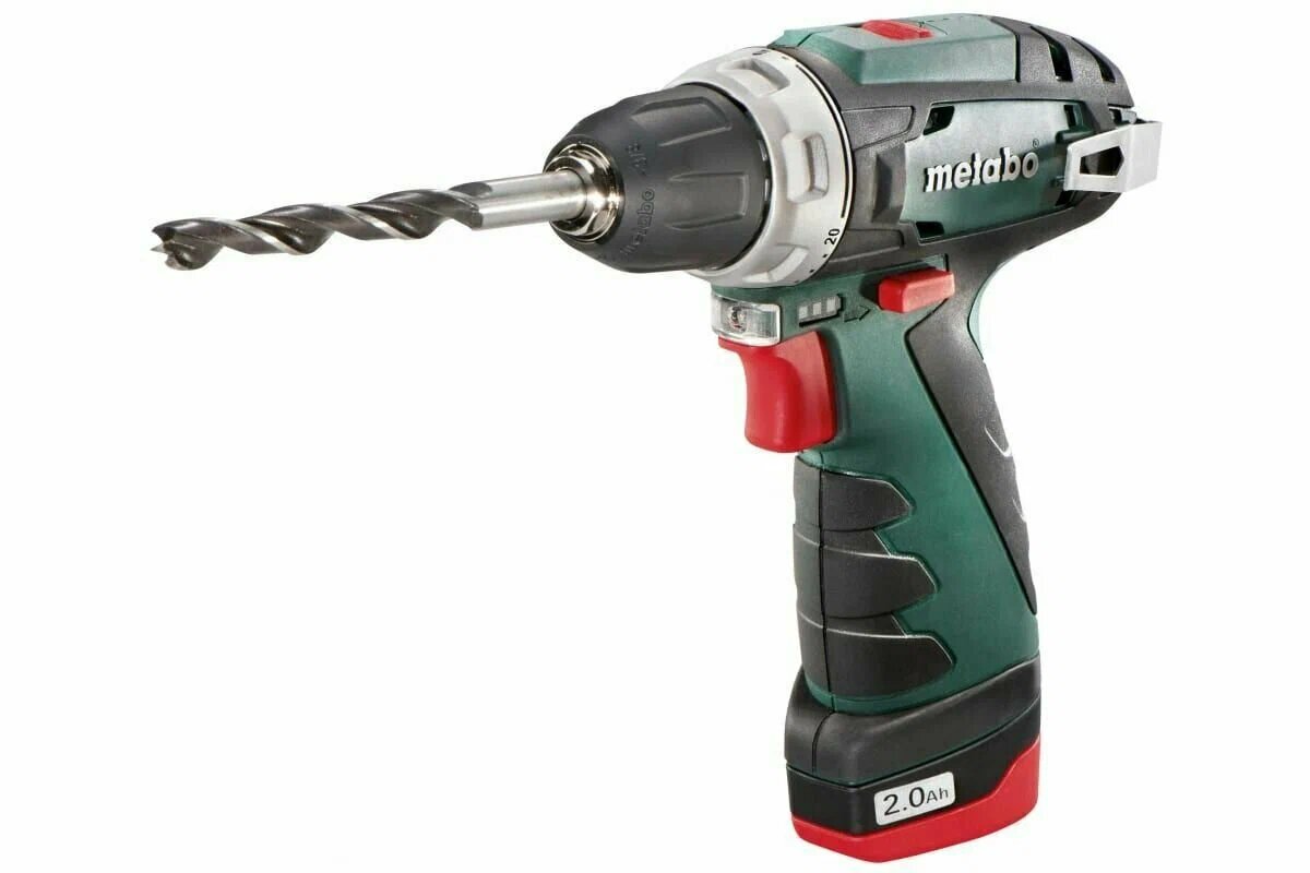 Аккумуляторная дрель-шуруповерт Metabo PowerMaxx BS 12 В, 2х2.0, LC12, патрон, кейс 600984500
