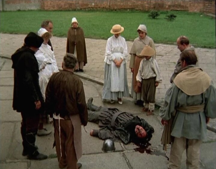 Кадр из фильма фильма «Убить дракона» (1988). Скриншот.
