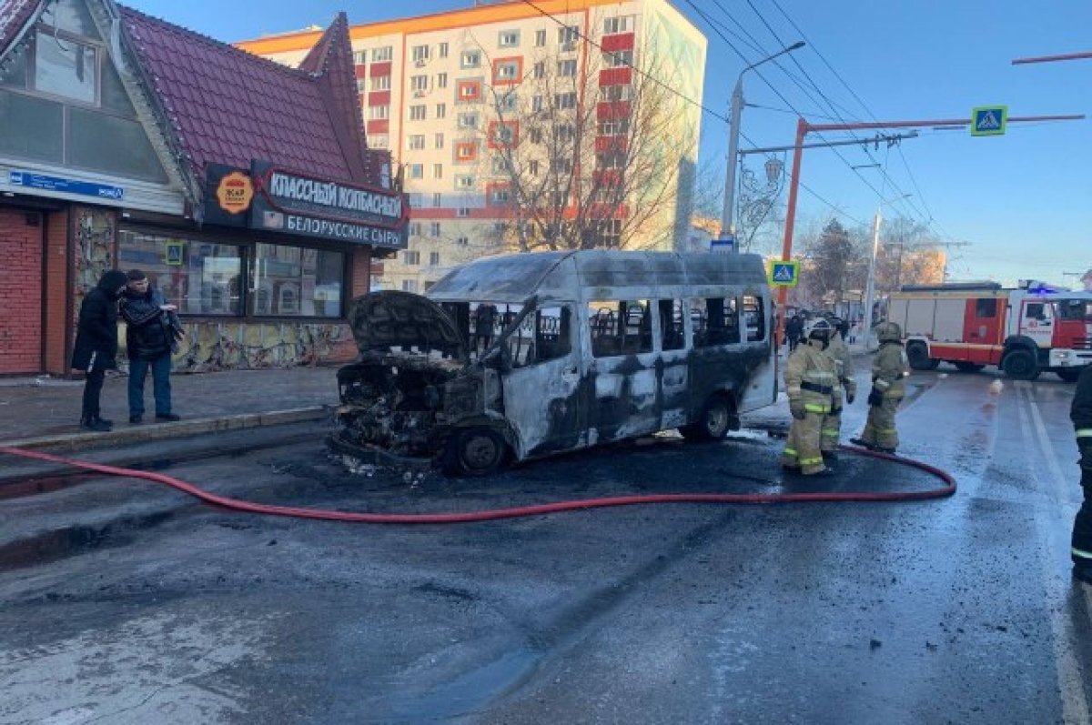    В Башкирии на ходу загорелся автобус с пассажирами