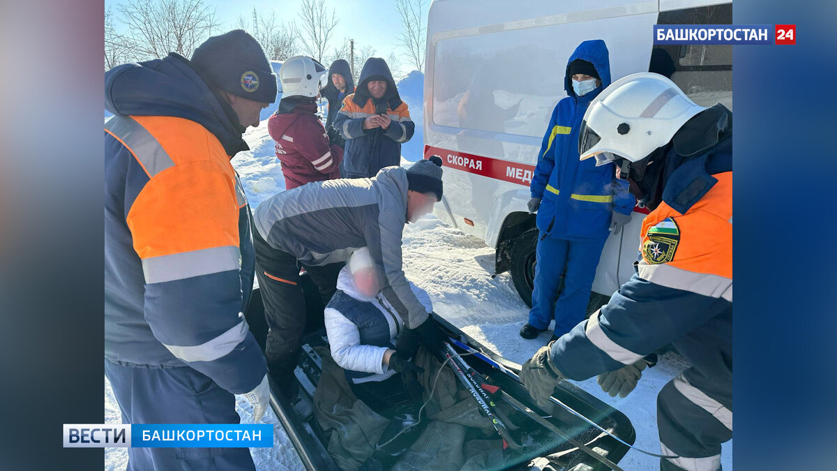   В башкирском городе Кумертау спасли лыжницу, повредившую ногу