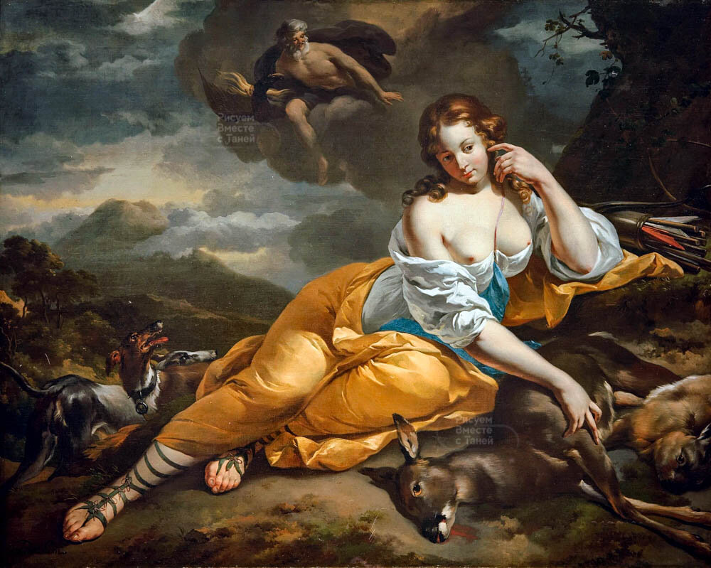 Николас Питерс Берхем – Юпитер и Каллисто 1656