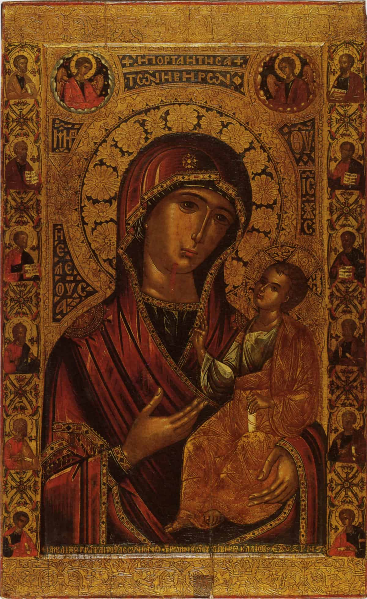 Иверская икона Божией Матери Греция, 17 век