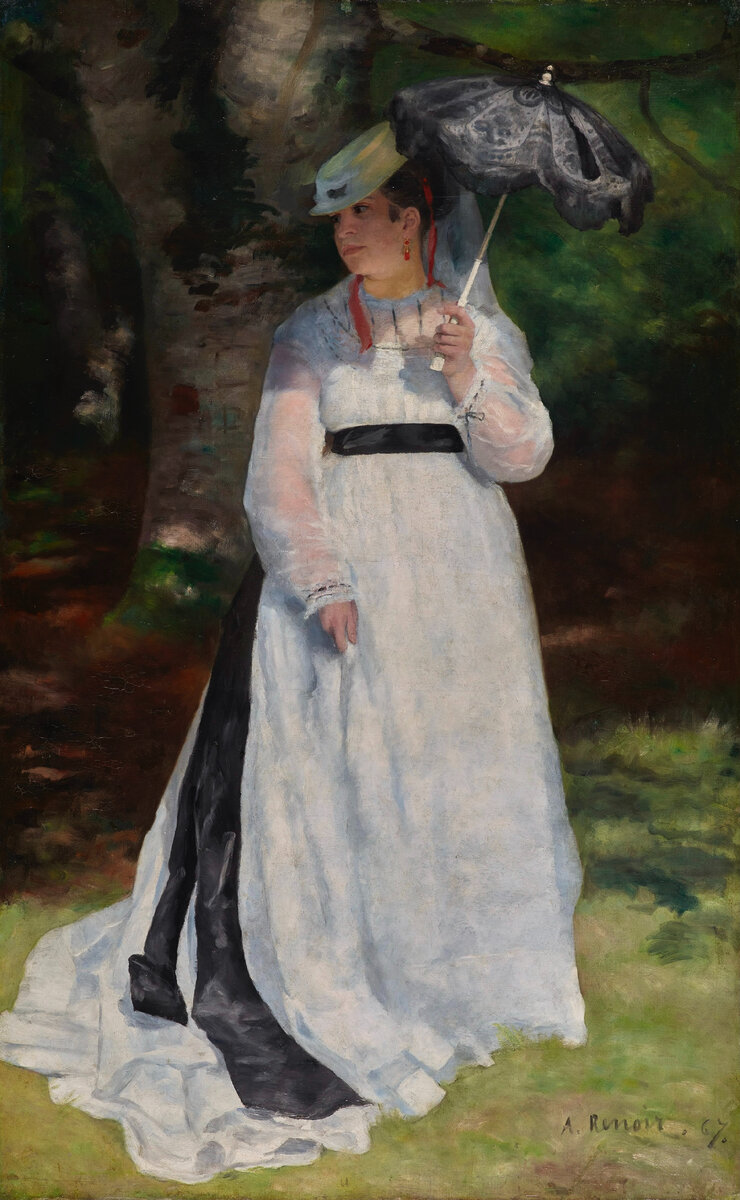 Огюст Ренуар - Лиза с зонтиком, 1867.